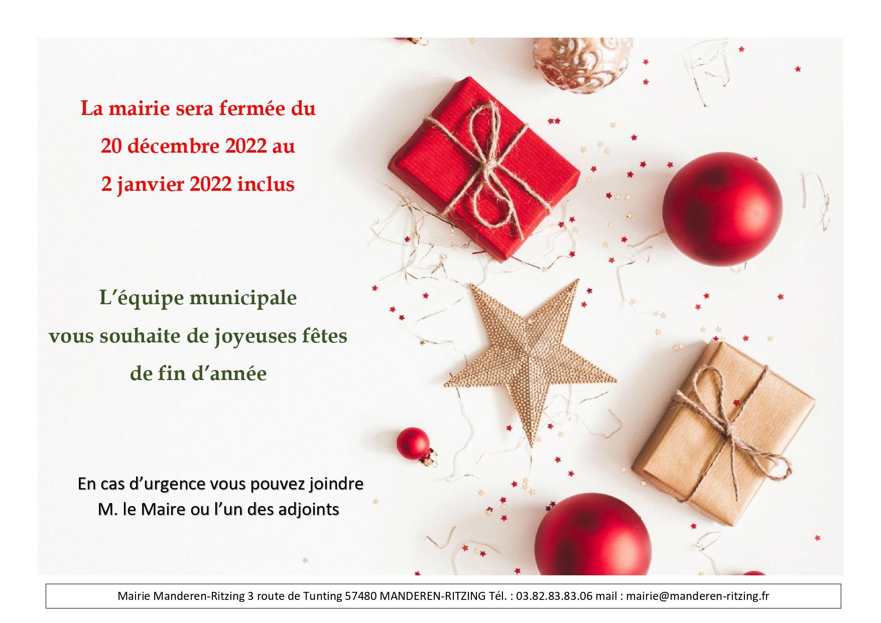 Fermeture mairie 8